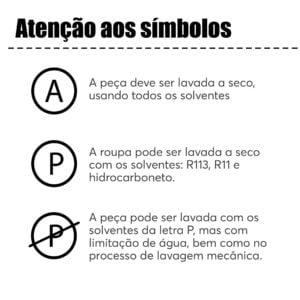 O que significam os símbolos nas etiquetas das roupas